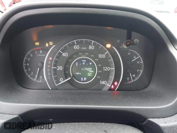 2015 Honda CR-V LX with VIN 2HKRM4H37FH695347, listed as a IAAI auction lot 41124018 with 117,400 mi miles and . Bid and sale history available at DreamBid. Image 7.