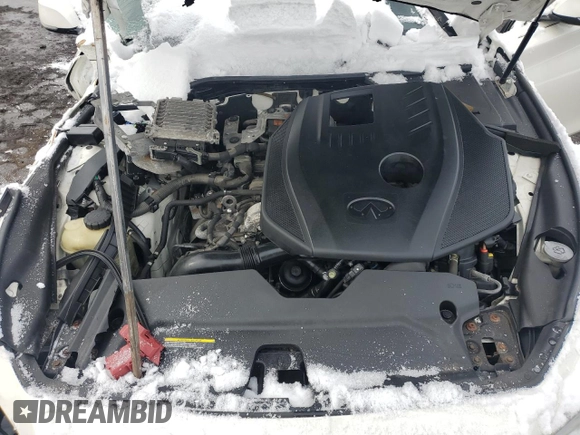 2016 Infiniti Q50 Premium with VIN JN1CV7AR5GM253082, listed as a Copart auction lot 43838735 with Not Provided miles and Salvage Title. Bid and sale history available at DreamBid. Image 12.