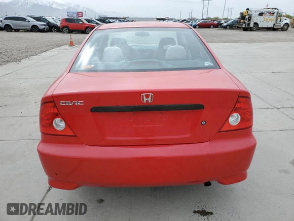 2005 Honda Civic Cpe VP with VIN 1HGEM22105L008523, listed as a Copart auction lot 51151255 with 124,132 mi miles and Salvage Title. Bid and sale history available at carsss.com. Image 6.