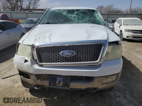2004 Ford F-150 XLT with VIN 1FTPW14584KC17718, listed as a Copart auction lot 48585335 with 230,977 mi miles and Salvage Title. Bid and sale history available at carsss.com. Image 5.