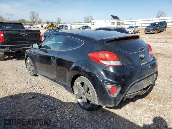 2013 Hyundai Veloster Turbo z VIN KMHTC6AE2DU169366, wystawiony jako Copart lot #50805585 z przebiegiem 75 197 mil mil oraz Szkoda całkowita • Salvage title. Historia ofert i sprzedaży dostępna na DreamBid. Obrazek 2.