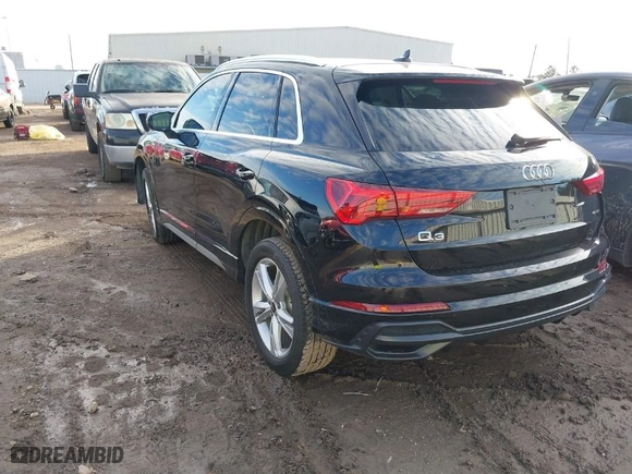 2022 Audi Q3 S line Premium Plus with VIN WA1EECF30N1033019, listed as a IAAI auction lot 41337139 with 22,659 mi miles. Bid and sale history available at carsss.com. Image 3.