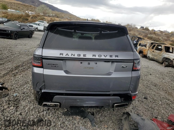 2021 Land Rover Range Rover Sport HSE Dynamic with VIN SALWR2SE3MA770139, listed as a Copart auction lot 74786894 with 33,704 mi miles and Salvage Title. Bid and sale history available at carsss.com. Image 6.