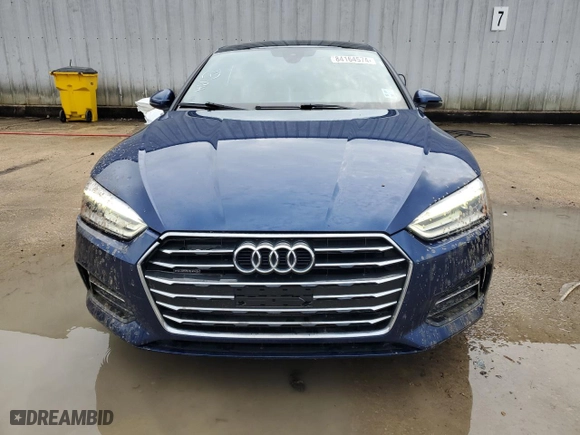 2018 Audi A5 Sportback Premium with VIN WAUANCF52JA012525, listed as a Copart auction lot 84164574 with NaN miles and Salvage Title. Bid and sale history available at carsss.com. Image 5.