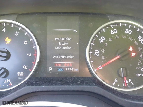 2021 Toyota RAV4 LE with VIN 2T3H1RFV8MC151565, listed as a IAAI auction lot 41750607 with 77,741 mi miles. Bid and sale history available at carsss.com. Image 7.