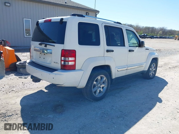 2008 Jeep Liberty Limited with VIN 1J8GN58K58W167569, listed as a IAAI auction lot 41996309 with 110,000 mi miles and . Bid and sale history available at carsss.com. Image 4.
