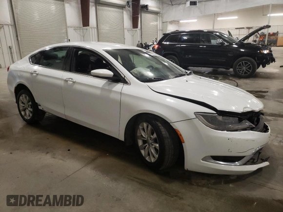 2015 Chrysler 200 C with VIN 1C3CCCCB7FN575909, listed as a Copart auction lot 51828205 with 211,589 mi miles and Salvage Title. Bid and sale history available at DreamBid. Image 4.
