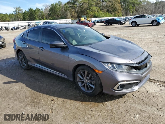 2021 Honda Civic Sedan EX-L with VIN 19XFC1F74ME002424, listed as a Copart auction lot 86898084 with 32,702 mi miles and Salvage Title. Bid and sale history available at carsss.com. Image 4.