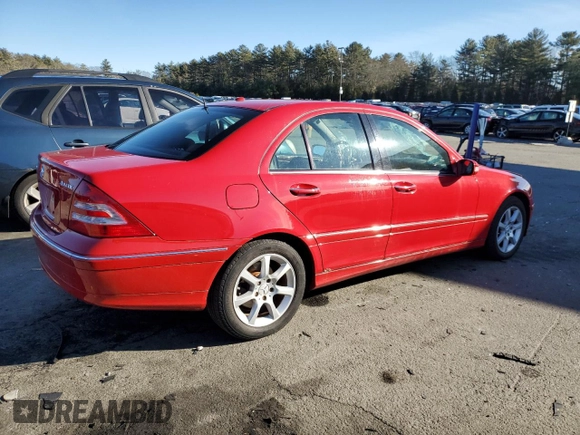 2007 Mercedes-Benz C with VIN WDBRF87H47F901393, listed as a Copart auction lot 43383025 with 128,583 mi miles and Salvage title. Bid and sale history available at DreamBid. Image 3.