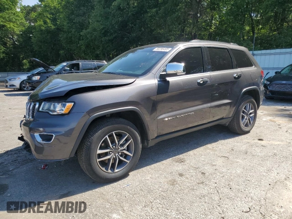 2020 Jeep Grand Cherokee Limited with VIN 1C4RJFBG4LC415360, listed as a Copart auction lot 58296495 with 53,279 mi miles and Salvage title. Bid and sale history available at DreamBid. Image 1.