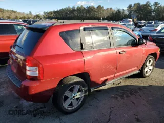 2007 Jeep Compass Sport with VIN 1J8FF47W27D136703, listed as a Copart auction lot 45460315 with 185,776 mi miles and Salvage Title. Bid and sale history available at carsss.com. Image 3.