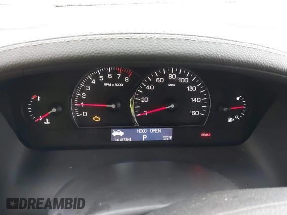 2008 Cadillac SRX AWD with VIN 1GYEE637580124158, listed as a IAAI auction lot 41501236 with 101,572 mi miles. Bid and sale history available at carsss.com. Image 7.