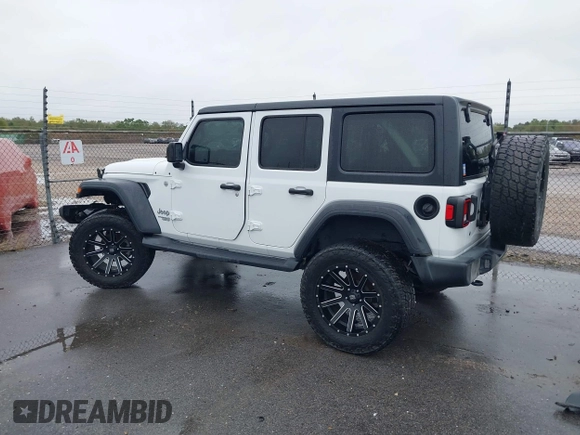 2019 Jeep Wrangler Unlimited Sport Altitude with VIN 1C4HJXDG3KW528647, listed as a IAAI auction lot 40986538 with 85,381 mi miles and . Bid and sale history available at DreamBid. Image 15.