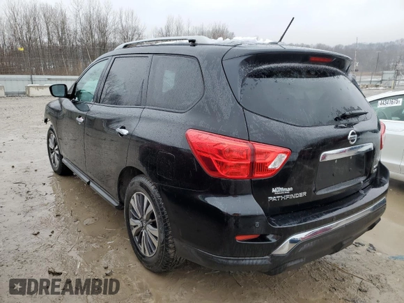 2017 Nissan Pathfinder SV with VIN 5N1DR2MM3HC614854, listed as a Copart auction lot 44518815 with 132,454 mi miles and Salvage title. Bid and sale history available at DreamBid. Image 2.