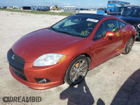 2012 Mitsubishi Eclipse GS with VIN 4A31K5DF6CE008196, listed as a Copart auction lot 80072404 with 0 mi miles and Non Repairable. Bid and sale history available at carsss.com. Image 1.