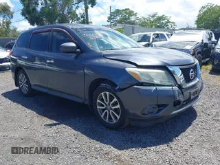 2014 Nissan Pathfinder S z VIN 5N1AR2MM9EC606238, wystawiony jako IAAI lot #42028203 z przebiegiem Nie podano mil oraz . Historia ofert i sprzedaży dostępna na DreamBid. Obrazek 1.