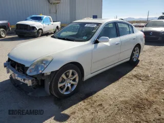 2006 Infiniti G35 with VIN JNKCV51E86M514345, listed as a Copart auction lot 89100085 with 75,949 mi miles and Salvage Title. Bid and sale history available at carsss.com. Image 1.