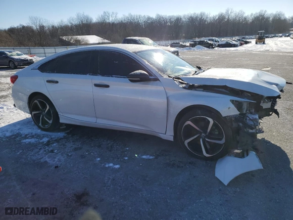 2019 Honda Accord Sedan Sport 1.5T with VIN 1HGCV1F38KA044834, listed as a Copart auction lot 41991345 with 0 mi miles and Salvage Title. Bid and sale history available at carsss.com. Image 4.