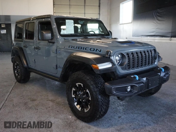 2024 Jeep Wrangler Rubicon с VIN 1C4RJXR62RW292085, выставлен на аукционе Copart как лот 56419895 с пробегом 16 097 миль миль и Чистый • Clean title. История ставок и продаж доступна на DreamBid. Изображение 1.