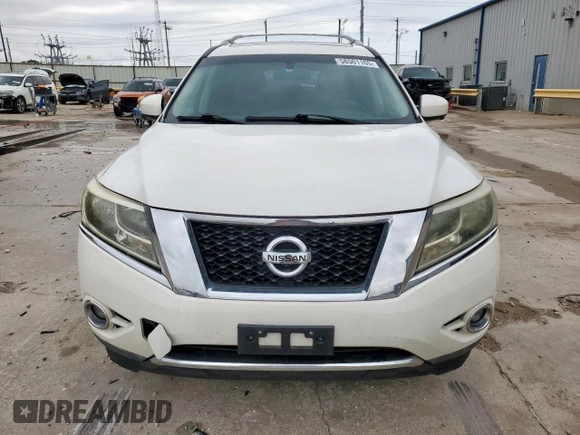2013 Nissan Pathfinder Platinum with VIN 5N1AR2MM1DC645629, listed as a Copart auction lot 58501165 with 172,776 mi miles and Clean title. Bid and sale history available at DreamBid. Image 5.
