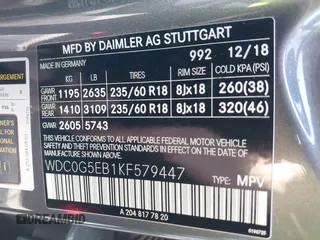 2019 Mercedes-Benz GLC 350e z VIN WDC0G5EB1KF579447, wystawiony jako IAAI lot #41534374 z przebiegiem 88 601 mil mil oraz . Historia ofert i sprzedaży dostępna na DreamBid. Obrazek 9.