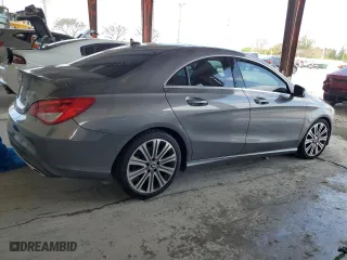 2018 Mercedes-Benz CLA with VIN WDDSJ4EB4JN615989, listed as a Copart auction lot 52168595 with 47,286 mi miles and Non Repairable. Bid and sale history available at carsss.com. Image 3.