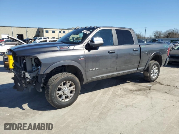 2020 Ram 2500 Laramie with VIN 3C6UR5FL8LG213629, listed as a Copart auction lot 46848325 with 94,869 mi miles and Salvage Title. Bid and sale history available at carsss.com. Image 1.