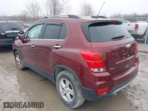 2017 Chevrolet Trax LT with VIN 3GNCJLSB8HL233107, listed as a IAAI auction lot 41178627 with 80,999 mi miles and . Bid and sale history available at carsss.com. Image 3.