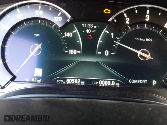 2019 BMW 5 Series 530i с VIN WBAJA5C52KWA57922, выставлен на аукционе IAAI как лот 40896802 с пробегом 60 562 миль миль и . История ставок и продаж доступна на DreamBid. Изображение 7.