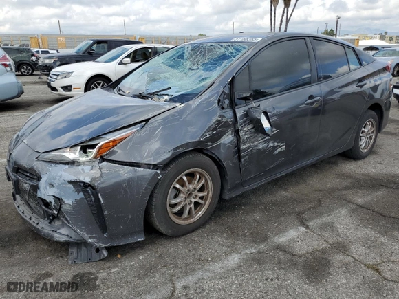 2019 Toyota Prius L Eco with VIN JTDKARFU3K3088810, listed as a Copart auction lot 51188385 with 82,825 mi miles and Salvage Title. Bid and sale history available at carsss.com. Image 1.