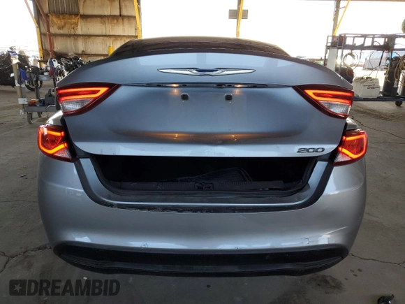 2016 Chrysler 200 LX with VIN 1C3CCCFBXGN186629, listed as a Copart auction lot 47370105 with 119,205 mi miles and Salvage Title. Bid and sale history available at carsss.com. Image 6.