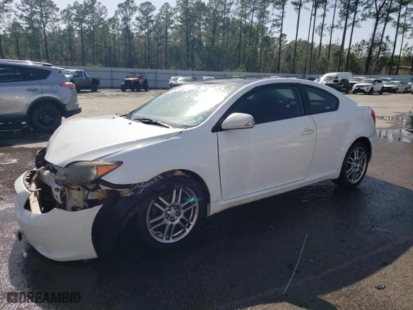 2006 Scion tC with VIN JTKDE167260087785, listed as a Copart auction lot 47496995 with 192,524 mi miles and Salvage Title. Bid and sale history available at carsss.com. Image 1.