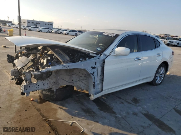 2012 Infiniti M37 with VIN JN1BY1APXCM335382, listed as a Copart auction lot 44333955 with 0 miles and Clean Title. Bid and sale history available at carsss.com. Image 1.