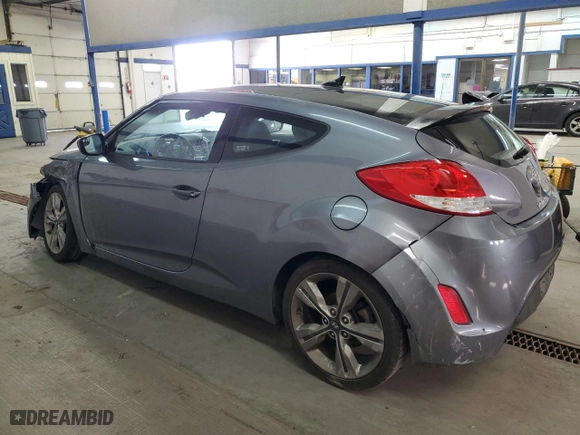 2016 Hyundai Veloster with VIN KMHTC6AD2GU254414, listed as a Copart auction lot 46653745 with 65,830 mi miles and Salvage Title. Bid and sale history available at carsss.com. Image 2.