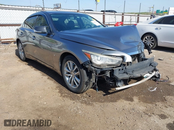 2015 Infiniti Q50 z VIN JN1BV7AP6FM335914, wystawiony jako IAAI lot #42065648 z przebiegiem 192 986 mil mil oraz . Historia ofert i sprzedaży dostępna na DreamBid. Obrazek 1.