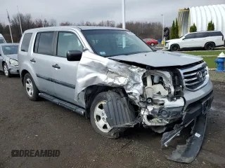 2014 Honda Pilot LX with VIN 5FNYF4H24EB011297, listed as a Copart auction lot 53833845 with 101,884 mi miles and Salvage Title. Bid and sale history available at DreamBid. Image 4.