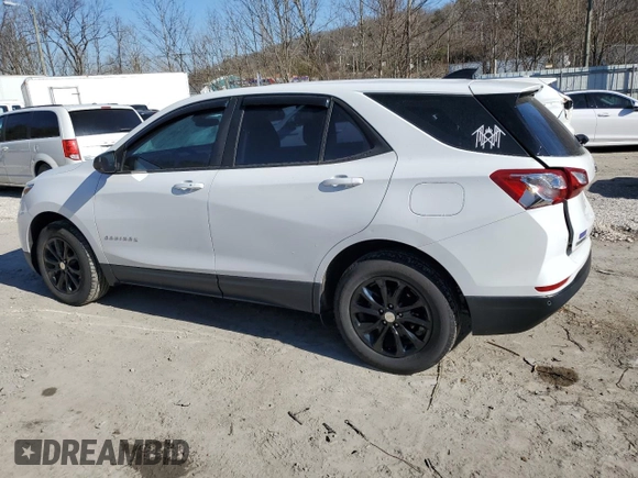 2020 Chevrolet Equinox LS z VIN 3GNAX5EV7LS680193, wystawiony jako Copart lot #45696045 z przebiegiem 66 042 mil mil oraz Szkoda całkowita • Salvage title. Historia ofert i sprzedaży dostępna na DreamBid. Obrazek 2.