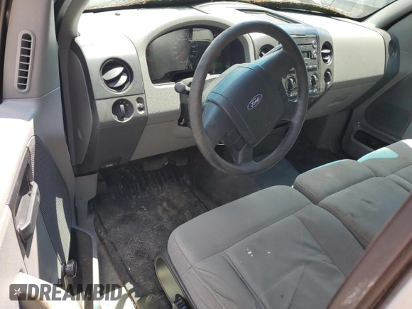 2008 Ford F-150 XL with VIN 1FTVF12548KD52338, listed as a Copart auction lot 57635795 with 115,221 mi miles and Salvage title. Bid and sale history available at DreamBid. Image 8.