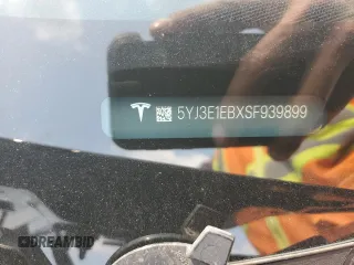 2025 Tesla Model 3 Long Range with VIN 5YJ3E1EBXSF939899, listed as a Copart auction lot 58074545 with Not provided miles and Salvage title. Bid and sale history available at DreamBid. Image 13.