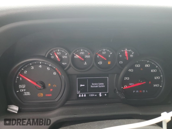 2024 Chevrolet Silverado 1500 Custom with VIN 3GCPABEK4RG267443, listed as a Copart auction lot 70267084 with 11,304 mi miles and Salvage Title. Bid and sale history available at DreamBid. Image 9.