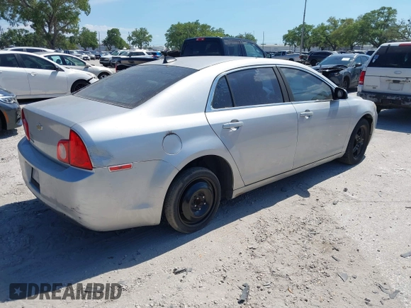 2012 Chevrolet Malibu 1FL with VIN 1G1ZA5E09CF357357, listed as a IAAI auction lot 41810064 with 295,346 mi miles and . Bid and sale history available at DreamBid. Image 4.