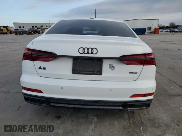 2021 Audi A6 Premium Plus with VIN WAUL2AF22MN058042, listed as a Copart auction lot 43422035 with 77,227 mi miles and Salvage Title. Bid and sale history available at carsss.com. Image 6.