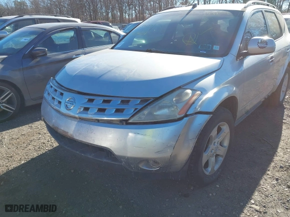 2003 Nissan Murano SL with VIN JN8AZ08WX3W225308, listed as a IAAI auction lot 41313008 with 999,999 mi miles. Bid and sale history available at carsss.com. Image 6.