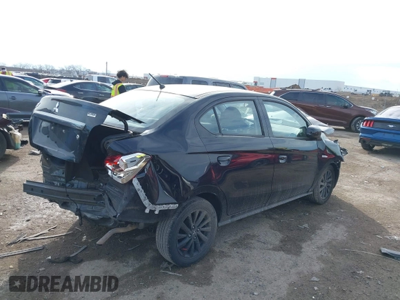 2020 Mitsubishi Mirage SE z VIN ML32F4FJ8LHF11871, wystawiony jako IAAI lot #41682328 z przebiegiem 45 594 mil mil oraz . Historia ofert i sprzedaży dostępna na DreamBid. Obrazek 4.
