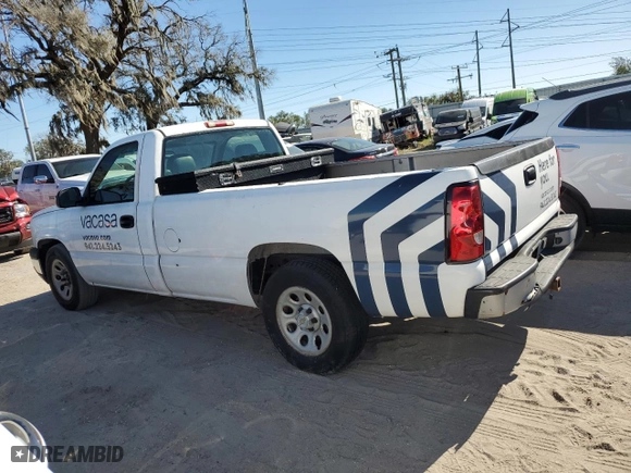 2005 Chevrolet Silverado 1500 Work Truck with VIN 1GCEC14X35Z240494, listed as a Copart auction lot 81570124 with 146,493 mi miles and Salvage Title. Bid and sale history available at carsss.com. Image 2.