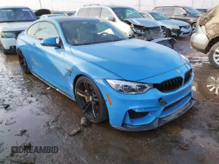 2017 BMW M4 with VIN WBS3R9C57HK709595, listed as a Copart auction lot 31288012 with 0 mi miles. Bid and sale history available at carsss.com. Image 1.