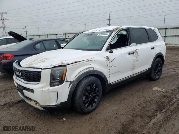 2022 Kia Telluride LX with VIN 5XYP2DHC9NG282137, listed as a Copart auction lot 86538664 with 0 mi miles and Salvage Title. Bid and sale history available at carsss.com. Image 1.