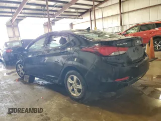 2014 Hyundai Elantra SE z VIN KMHDH4AE9EU218719, wystawiony jako Copart lot #57608475 z przebiegiem Nie podano mil oraz Szkoda całkowita • Salvage title. Historia ofert i sprzedaży dostępna na DreamBid. Obrazek 2.