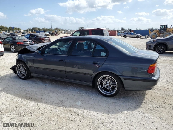 2000 BMW 5 Series 540iA with VIN WBADN6341YGM69313, listed as a Copart auction lot 78801034 with 95,733 mi miles and Salvage Title. Bid and sale history available at carsss.com. Image 2.