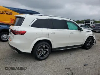 2021 Mercedes-Benz GLS 580 with VIN 4JGFF8GE5MA382613, listed as a Copart auction lot 67924164 with 56,527 mi miles and Salvage Title. Bid and sale history available at DreamBid. Image 3.